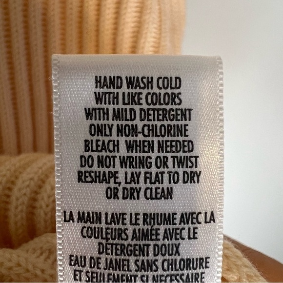 New Petite Sophisticate Womens Merino Wool Full Zip Cardigan Sz M Italian Cream - Picture 13 of 14